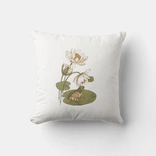 Coussin Louvain de grenouille en Seersucker American MoJo