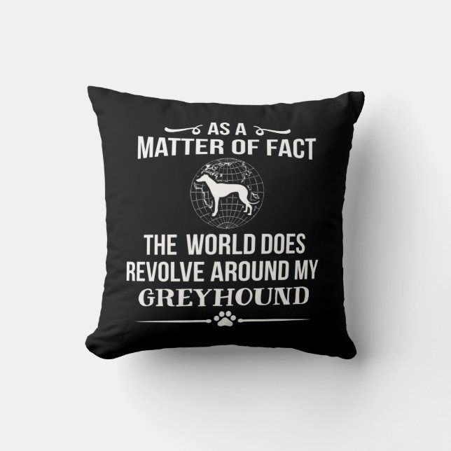 Coussin Louvain de race de chien gris (Recto)