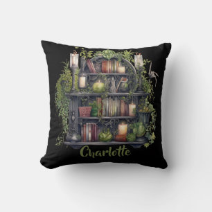Coussin Louveur de livre gothique. Bibliothèque à débordem