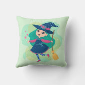 Coussin Lovable Halloween sorcière avec chambre et étoiles (Verso)