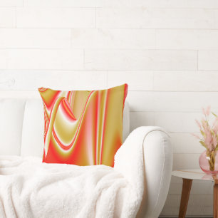 Coussin Love and Gold Abstrait 3D Rainbowart