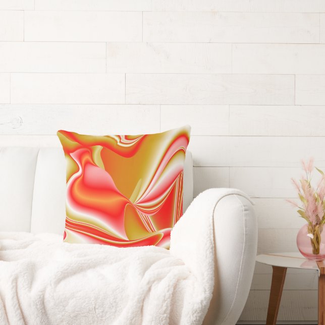 Coussin Love and Gold Abstrait 3D Rainbowart (Canapé)