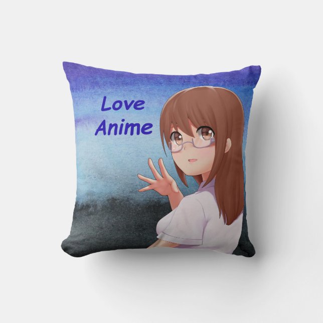 Coussin Love Anime - Caractère Cool (Recto)