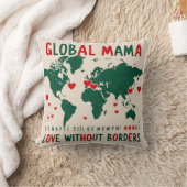 Coussin Love Beyond Borders : World Map Mama & Me Design (Couverture)