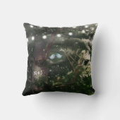 Coussin Love Birds + Pine Tree Rustic Night Lights sur mes (Verso)