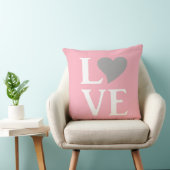 Coussin Love Bride & Co Décoration de Maison Mariage Rose (Chaise)