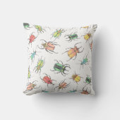 Coussin Love Bug Beetles mignonne (Recto)
