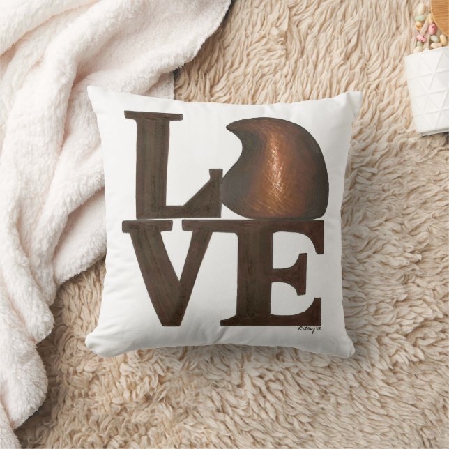 Coussin LOVE Chocolate Drop Chocoholic Saint-Valentin (Couverture)