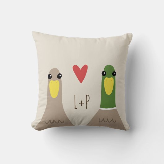 Coussin Love Ducks (Recto)
