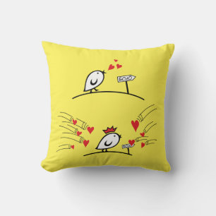 Coussin LOVE ECHO - Comic Birds Tweetlercools 1