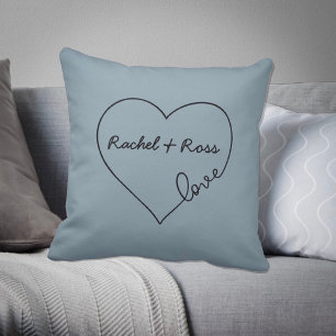 Coussin Love Heart Custom Names