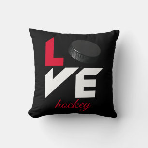 Coussin Love hockey