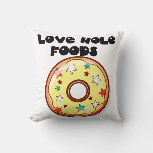 Coussin Love Hole Foods (Recto)