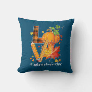 Coussin LOVE jardin d'enfants enseignant congé d'automne a