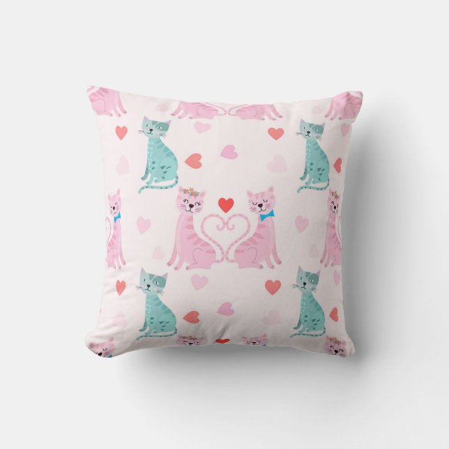 Coussin Love Kitties (Recto)