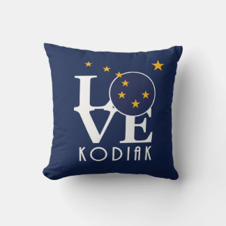 Coussin LOVE Kodiak Alaska