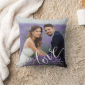 Coussin LOVE Mariage photo Monogramme Keepsaké (Couverture)