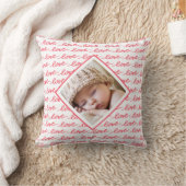 Coussin Love Motif avec photo Pink Saint Valentin (Couverture)