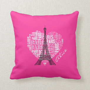 Coussin Love Paris Adorable Tour Eiffel