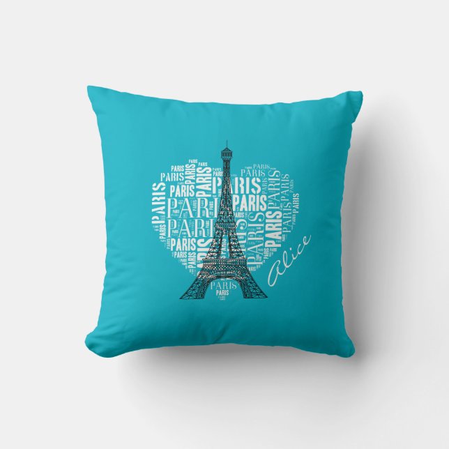 Coussin Love Paris | Tour Eiffel (Recto)