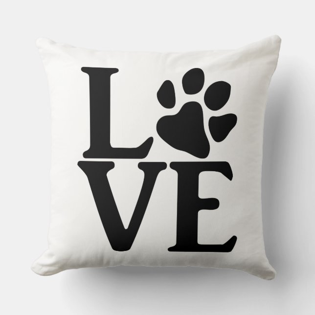 Coussin Love Paw Classic (Recto)