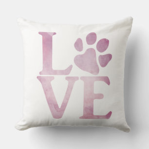 Coussin Love Paw Classic Rose