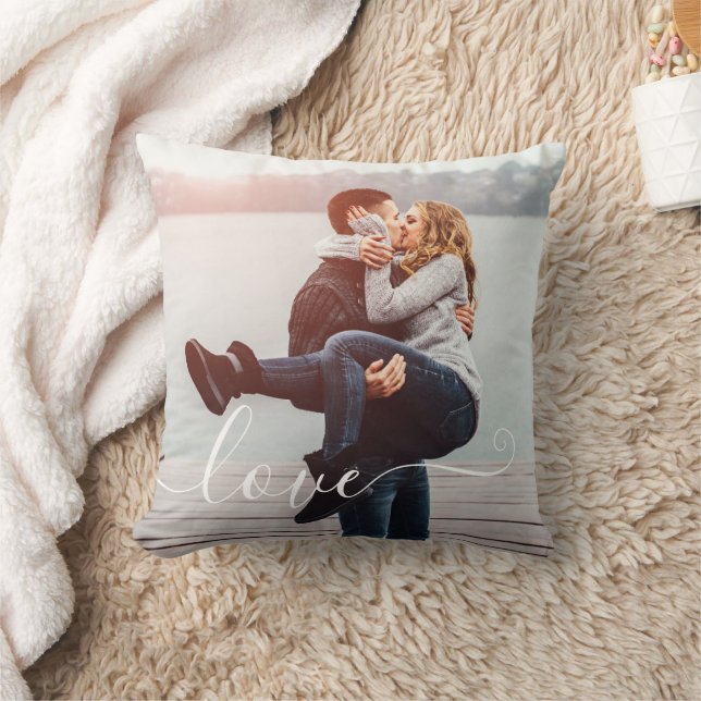 Coussin LOVE photo manuscrite personnalisée (Couverture)