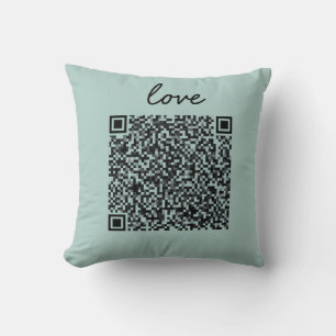 Coussin Love QR Code
