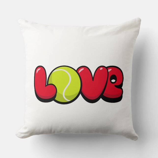 Coussin Love Tennis (Recto)