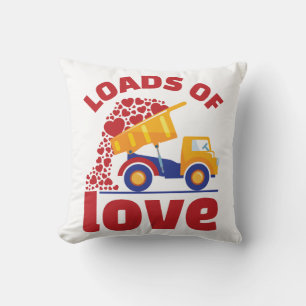 Coussin Love Truck Valentine's Day Boy Kids