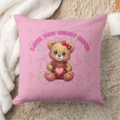 Coussin Love You Beary Much – Ourson de la Saint-Valentin (Couverture)