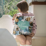 Coussin Love You 'Mommy' Custom Photo Collage Coeur<br><div class="desc">Coussin moderne mignon pour cette personne spéciale pour leur faire savoir que vous les aimez. Doté d'un modèle de collage de 4 photos, un coeur turquoise centré qui peut être changé en n'importe quelle couleur avec le texte 'LOVE YOU' Mommy et nom(s). Ce coussin fait le cadeau parfait pour les...</div>