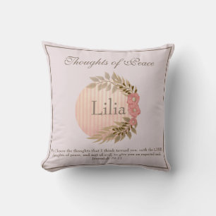 Coussin Lovely paisible scripture