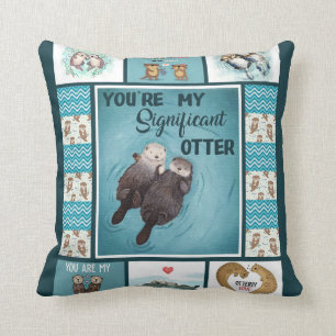 Coussin Lover  Otterly In Love With You
