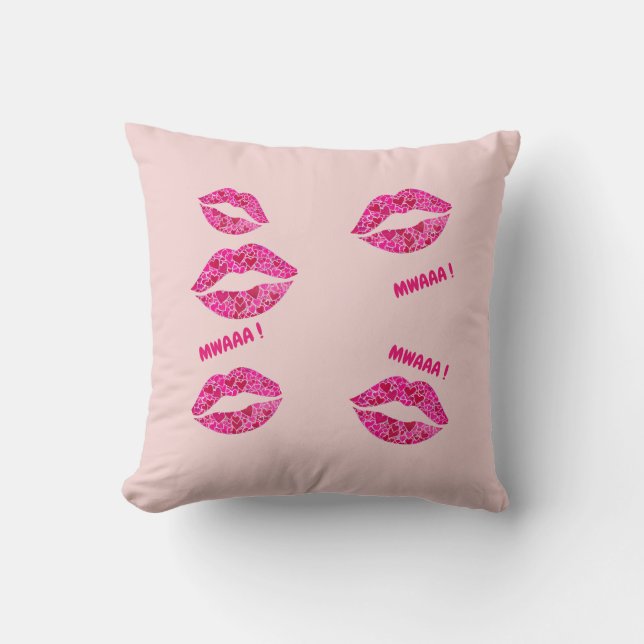 Coussin Loving Lips 01 MWAAA! (Recto)
