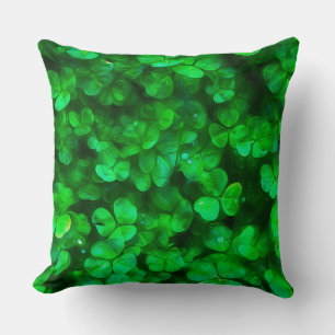 Coussin Lucky Celtic Irish Green Shamrocks