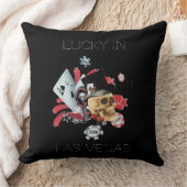 Coussin Lucky Las Vegas casino de jeu (Couverture)