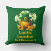 Coussin Lucky Loaded Blessed St Patrick’s Day - almofada (Recto)