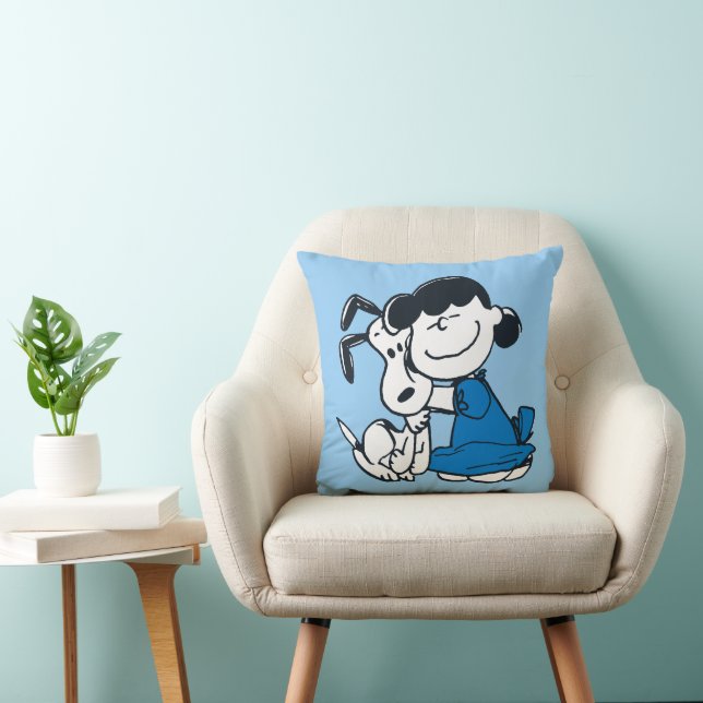 Coussin Lucy Hugging Snoopy (Chaise)