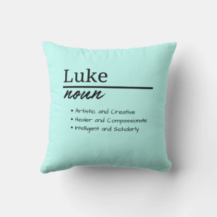 Coussin Luke, Garçon Nom Personnalisé Définition