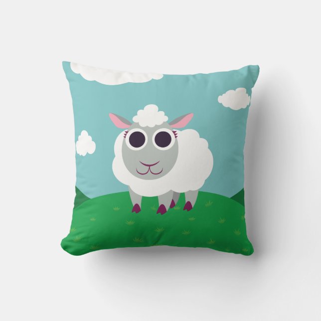 Coussin Lulu le mouton (Recto)