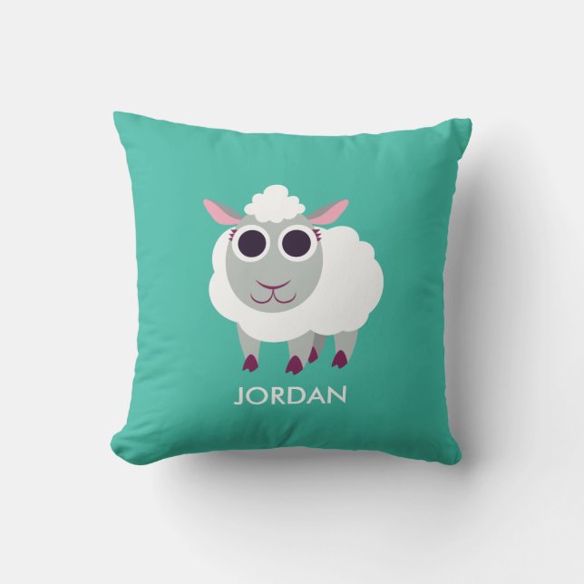 Coussin Lulu les moutons (Recto)