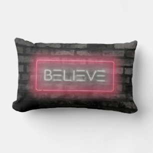 Coussin Lumbar des signes Pink Neon