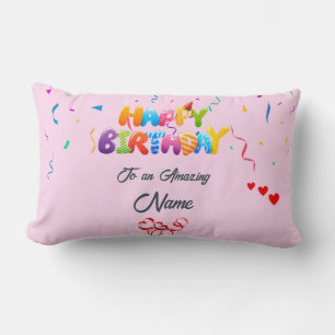 Coussin Lumbar personnalisé - Cadeau d'anniversair