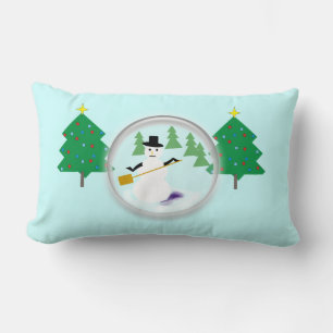 Coussin (lumbar) - Snowman en snowglobe