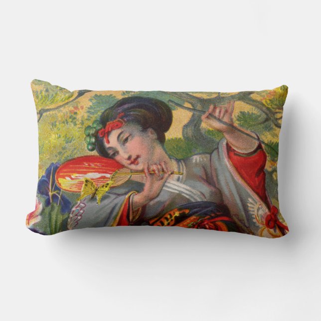 Coussin Lumbar tactile papillon (Recto)