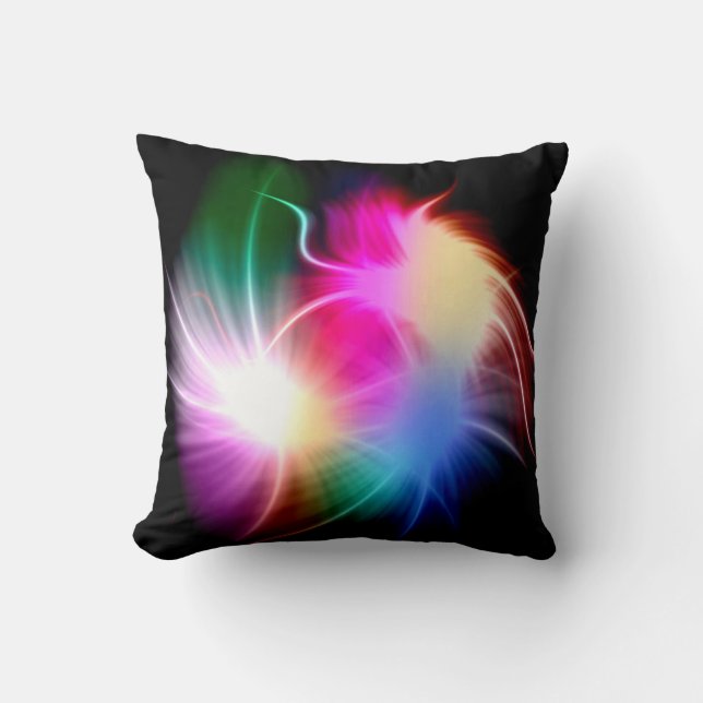 Coussin Lumière colorée Art abstrait (Recto)