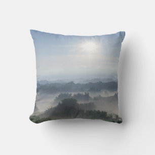 Coussin Lumière du soleil dans les bambous   Taiwan