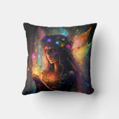 Coussin Lumière Fée Imaginaire Forêt Magique Enchantée Thr (Verso)