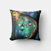 Coussin Lumière Fée Imaginaire Forêt Magique Enchantée Thr (Recto)